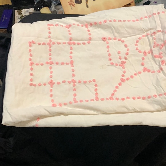 Handmade Bedding Vintage Twin Bedspread White W Pink Design Poshmark